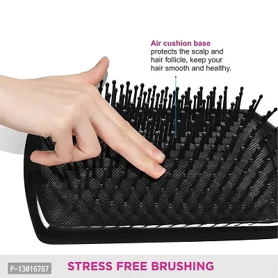 MAPPERZ Paddle Hair Brush with Ball Tip Bristles For Grooming, Straightening, Smoothing Hair/ Professional Hair Styling for Men and Women- Black-thumb3