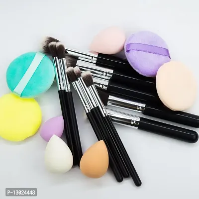 MAPPERZ Foundation Blending Makeup Brushes For Face Makeup Multipurpose Makeup Brush Kit - Pack of 10-thumb5