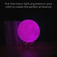 MAPPERZ 3D LED Moon Lamp Galaxy Lamp Moon Light Lava Lamp Moon Night Light Gifts for Girls Boys Kids Women Birthday (10cm, Pink)-thumb2