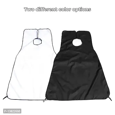 MAPPERZ Hair Cutting Sheet Apron Cape for Salon Use Hair Cloth Waterproof Cape - (White)-thumb5