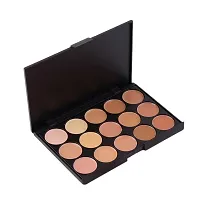 Mapperz 15 color Concealer and contour palette| Contour powder as used bronzer | 3contour| 15 color character|-thumb3