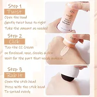 MAPPERZ Air Cushion CC Cream Mushroom Head Foundation Stick Moisturizing CC Stick for Makeup Long Lasting, Waterproof, Full Coverage- 25g-thumb3