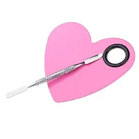 MAPPERZ Heart Shape Makeup Palette Spatula Fashion Stainless Steel Pallet Makeup Artist Tools for Blending Cosmetic Foundation Shades - Assorted Color-thumb4