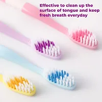 MAPPERZ 2 in 1 Soft Bristle Toothbrush and Tongue Cleaner with Storage Box for Travelling Reusable Toothbrush and Tongue Cleaner Set (8 pcs, Multicolor)-thumb3