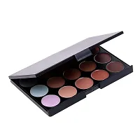 Mapperz 15 color Concealer and contour palette| Contour powder as used bronzer | 3contour| 15 color character|-thumb2