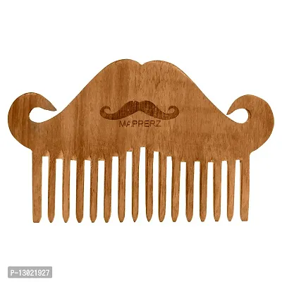 MAPPERZ Sheesham Wooden Beard Comb/ Moustache Shaping and Styling Comb For Men, Hair & Beard Pocket Comb-thumb0