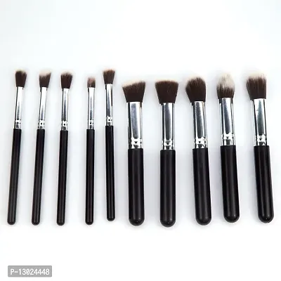 MAPPERZ Foundation Blending Makeup Brushes For Face Makeup Multipurpose Makeup Brush Kit - Pack of 10