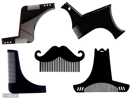 MAPPERZ Beard Shaper Combo Tool/ Men Shaper With Comb Beard Shaping Tool For The Perfect Beard-thumb0