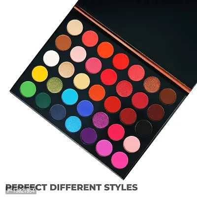 MAPPERZ Professional 35 Colors Mattes And Shimmers High Pigmented Eye Shadow Palette, Multicolor-thumb2