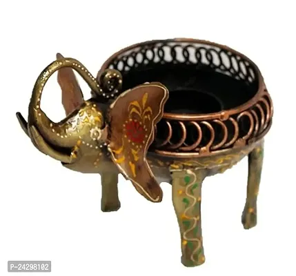 Stylish Art Tealight Holder in Elephant Design