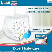 Little's Comfy Baby Pants - Premium, 12 Hours Absorption, Wetness Indicator, Cotton Soft, Medium, 72 Count-thumb4