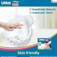 Little's Comfy Baby Pants - Premium, 12 Hours Absorption, Wetness Indicator, Cotton Soft, Small 78 Count-thumb1