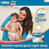 Little's Comfy Baby Pants - Premium, 12 Hours Absorption, Wetness Indicator, Cotton Soft, Small 78 Count-thumb3