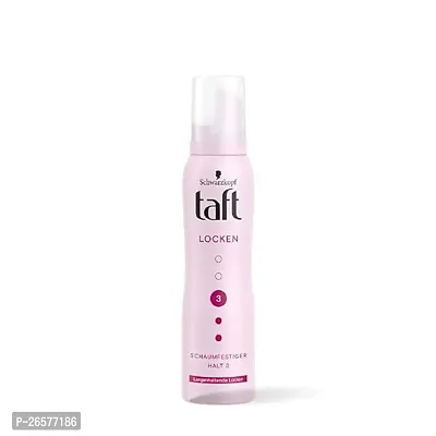 Schwarzkopf Taft Locken Hair Mousse, For long lasting curls, Weather-proof formula, Hold 3 with no stickiness-thumb0