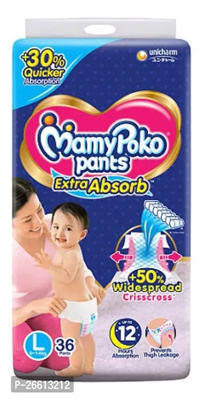 Mamy Poko Pant Style Large Size Diapers (36 Count)