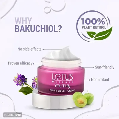 Lotus Herbals YouthRx Firm  Bright Cream | SPF 20 | PA+++ | Bakuchiol Retinol  Vitamin C | Anti Ageing  Brightening | 50g-thumb4