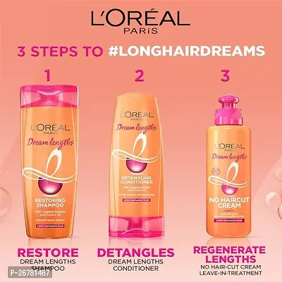 L'Oreal Paris Shampoo, Nourish, Repair  Shine, For Long and Lifeless Hair, Dream Lengths, 650ML-thumb5