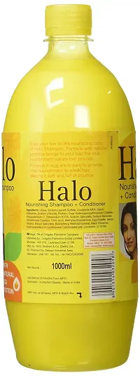 Halo Shampoo  Conditioner with Natural Egg Protein for Soft and Silky Hair - 1 litre-thumb2