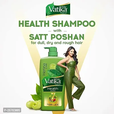 Dabur Vatika Health Shampoo - 640ml | With 7 natural ingredients | For Smooth, Shiny  Nourished Hair | Repairs Hair damage, Controls Frizz | For All Hair Types | Goodness of Henna  Amla-thumb4