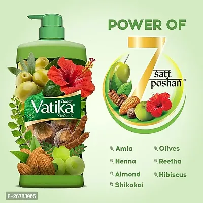 Dabur Vatika Health Shampoo - 640ml | With 7 natural ingredients | For Smooth, Shiny  Nourished Hair | Repairs Hair damage, Controls Frizz | For All Hair Types | Goodness of Henna  Amla-thumb5