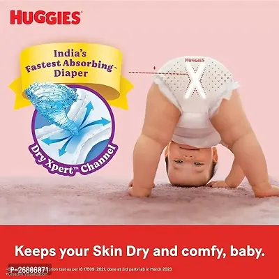 Huggies Complete Comfort Wonder Pants Large (L) Size (9-14 Kgs) Baby Diaper Pants, 42 count| India's Fastest Absorbing Diaper with upto 4x faster absorption | Unique Dry Xpert Channel-thumb4