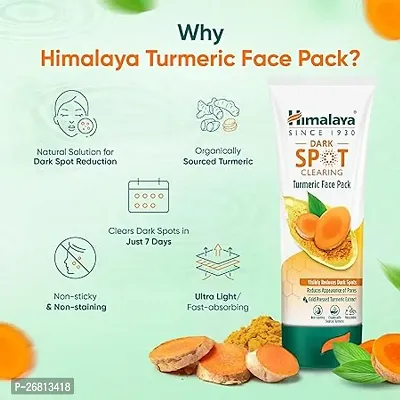 Himalaya Dark Spot Clearing Turmeric Face Pack | Organically sourced Turmeric | Reduce dark spots in 7 days | Gives Radiant Skin | 50g-thumb5