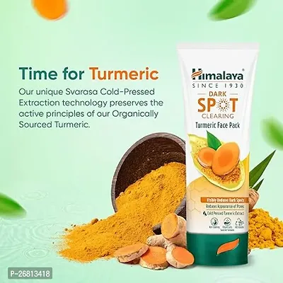 Himalaya Dark Spot Clearing Turmeric Face Pack | Organically sourced Turmeric | Reduce dark spots in 7 days | Gives Radiant Skin | 50g-thumb3