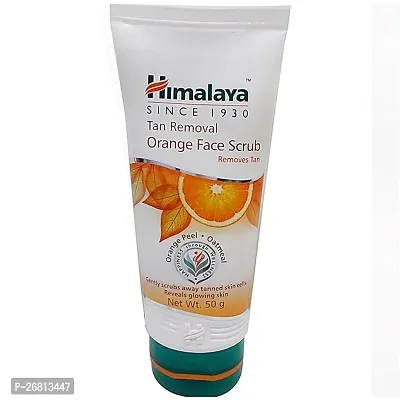 Himalaya Orange Face Scrub - Tan Removal, 50g Tube