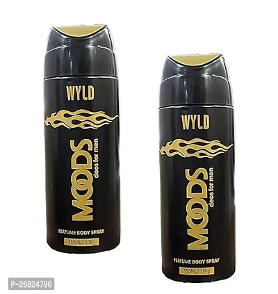 Moods Wyld Deodorant For Men,150 ml (Pack of 2)-thumb0