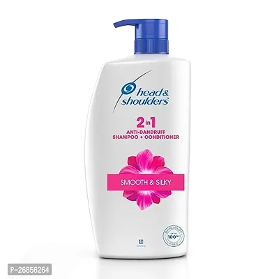 Head  Shoulders 2-In-1 Smooth  Silky Anti Dandruff Shampoo + Conditioner For Women  Men, 1L