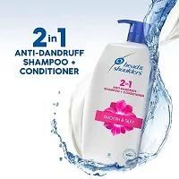 Head  Shoulders 2-In-1 Smooth  Silky Anti Dandruff Shampoo + Conditioner For Women  Men, 1L-thumb3