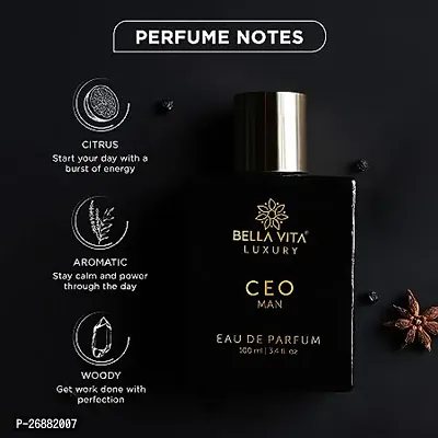 Bella Vita Luxury CEO MAN Eau De Parfum Perfume for Men with Lemon, Lavender, Tonka  Agarwood|Woody  Spicy Long Lasting EDP Fragrance Scent, 100 Ml-thumb3