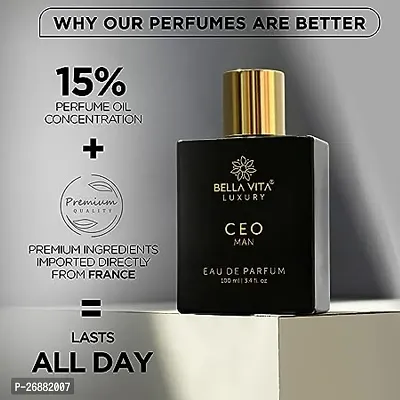Bella Vita Luxury CEO MAN Eau De Parfum Perfume for Men with Lemon, Lavender, Tonka  Agarwood|Woody  Spicy Long Lasting EDP Fragrance Scent, 100 Ml-thumb4