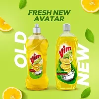 Vim Dishwash Liquid Gel Lemon, With Lemon Fragrance, Leaves No Residue, Grease Cleaner For All Utensils, 750 ml Bottle-thumb1