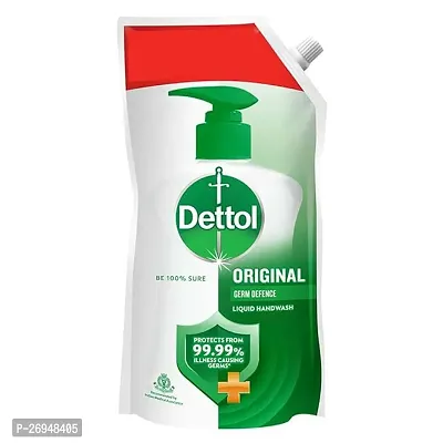 Dettol Liquid Handwash Refill - Original Hand Wash- 675ml | Germ Defence Formula | 10x Better Germ Protection