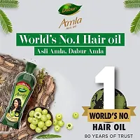 Dabur Amla Hair Oil - 450 ml | For Strong, Long and Thick hair | Nourishes Scalp | Controls Hair Fall, Strengthens Hair  Promotes Hair Growth-thumb1