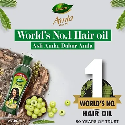 Dabur Amla Hair Oil - 450 ml | For Strong, Long and Thick hair | Nourishes Scalp | Controls Hair Fall, Strengthens Hair  Promotes Hair Growth-thumb2
