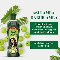 Dabur Amla Hair Oil - 450 ml | For Strong, Long and Thick hair | Nourishes Scalp | Controls Hair Fall, Strengthens Hair  Promotes Hair Growth-thumb3