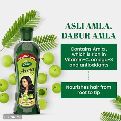 Dabur Amla Hair Oil - 450 ml | For Strong, Long and Thick hair | Nourishes Scalp | Controls Hair Fall, Strengthens Hair  Promotes Hair Growth-thumb4