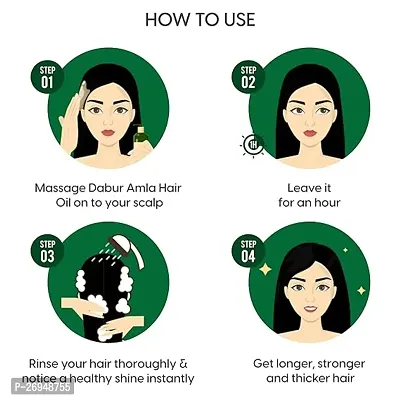 Dabur Amla Hair Oil - 450 ml | For Strong, Long and Thick hair | Nourishes Scalp | Controls Hair Fall, Strengthens Hair  Promotes Hair Growth-thumb5