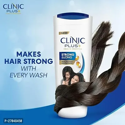Clinic Plus Strong  Long Shampoo 355Ml, With Milk Proteins  Multivitamins For Healthy And Long Hair - Strengthening Shampoo For Hair Growth-thumb4