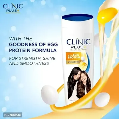 Clinic Plus Strength  Shine, Shampoo, 355ml, with Egg Protein, All Hair Types, for Women  Men-thumb3