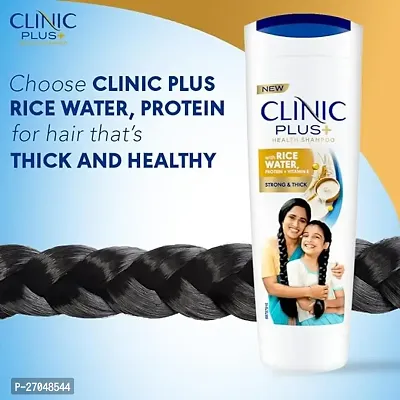 Clinic Plus Strong  Thick Shampoo with Rice water,Protein  Vitamin E for Hair Strengthening, Breakage Reduction and Thicker Hair,175 ml.-thumb3