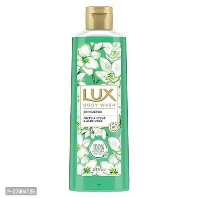 LUX Shower Gel, Freesia Scent  Aloe Vera Bodywash, Skin Cleanser With Long Lasting Fragrance, Paraben Free, 245 ml-thumb0