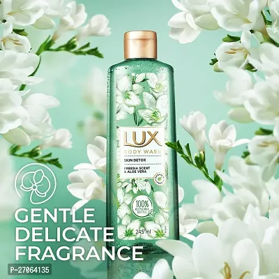 LUX Shower Gel, Freesia Scent  Aloe Vera Bodywash, Skin Cleanser With Long Lasting Fragrance, Paraben Free, 245 ml-thumb2