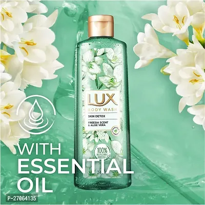 LUX Shower Gel, Freesia Scent  Aloe Vera Bodywash, Skin Cleanser With Long Lasting Fragrance, Paraben Free, 245 ml-thumb3