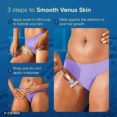 Gillette Venus Bikini sensitive hair removal razor| Intimate care| Derm tested | No irritation-thumb5