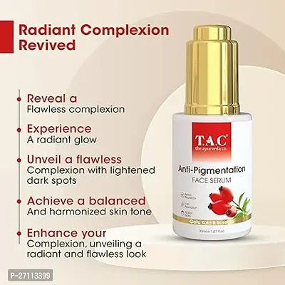 TAC - The Ayurveda Co. Anti-Pigmentation Face Serum with Gotu Kola  Rosehip - Ayurvedic, Natural, and Organic Face Serum for Pigmentation Issue, 30ml-thumb2