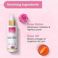 TAC - The Ayurveda Co. Pure Indian Rose Water For Toning  Hydration, Alcohol Free, 100% Ayurvedic, for Women  Men, All Skin Types, 100ml-thumb1