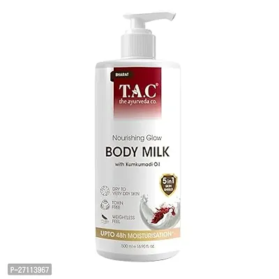 TAC - The Ayurveda Co. Nourishing Glow Body Milk with Kumkumadi Oil for Women  Men (250ML)-thumb0